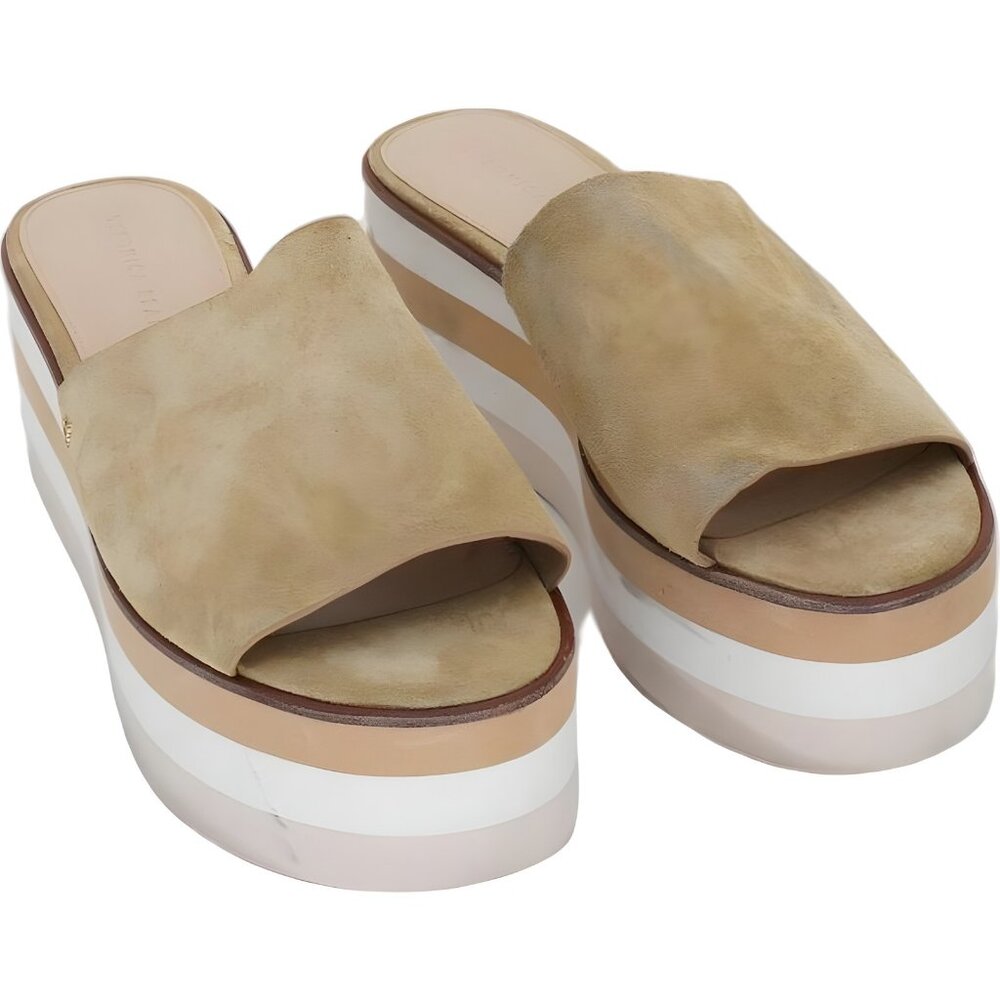 Veronica Beard Eunise Leather Wedge Platform Sandals Women's US 10.5 M
